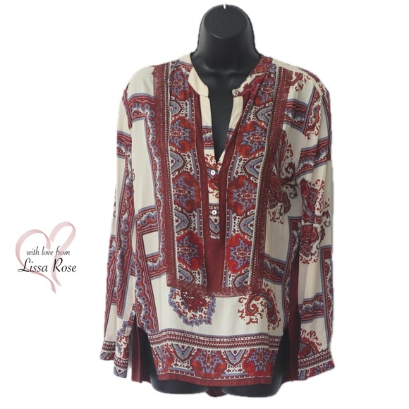 Patterned Mixed Media Top (Tiny for Anthropologie) - Picture 1 of 3